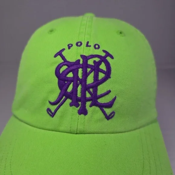 Vintage Ralph Lauren Hat Men Strap Back Polo Spell Out Pony Hype Crest Core Cap - Picture 2 of 7